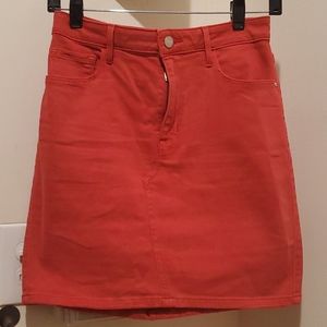 Sanctuary Red Denim Skirt